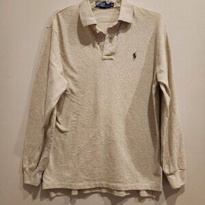Polo Ralph Lauren Mens Wheat Long Sleeve Shirt  Medium